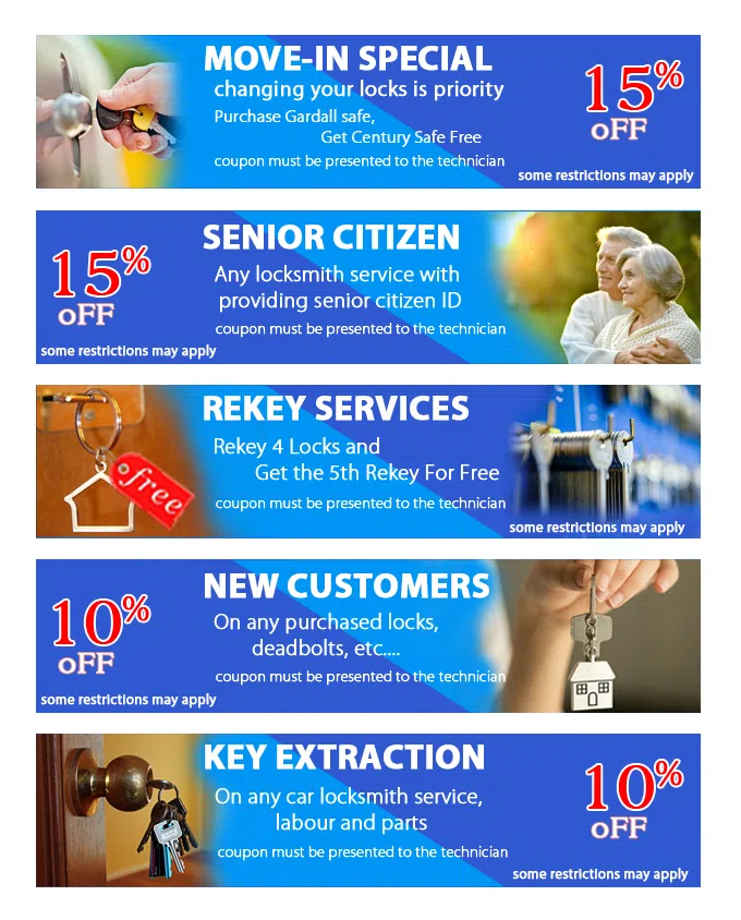 Seattle General Locksmith, Seattle, WA 206-408-8144 - coupon20-set-five